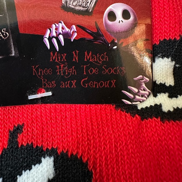 Disney’s The Nightmare Before Christmas knee high toe socks. NWT - Picture 8 of 10
